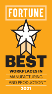 2021 Best Workplace in Manufacturing & Production by Fortune