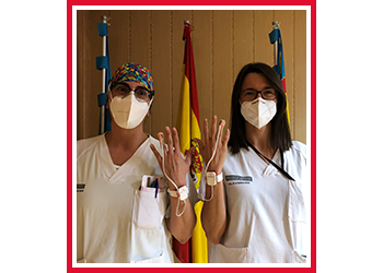 Masimo - Two nurses from Hospital Dr. Jose Molina Orosa Arrecife