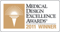 Official badge for the Medical Design Excellence Award Competition