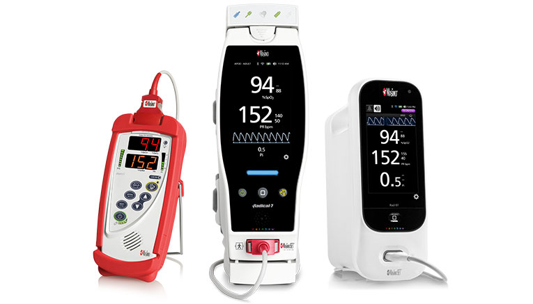 Masimo - famiglia di prodotti immagine con Radical-7 &amp; Rad-97 e Rad-5