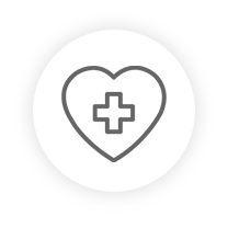 Icona cuore con croce